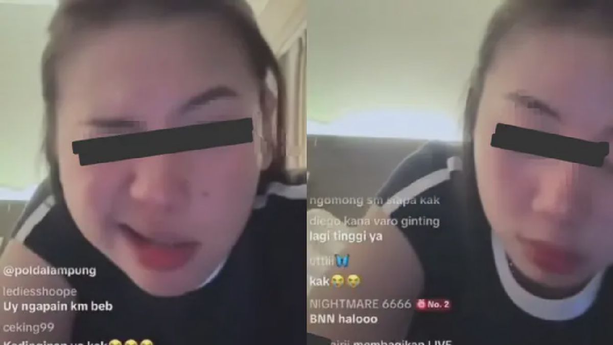 Wanita Lampung Live TikTok Diduga Teler Narkoba Viral