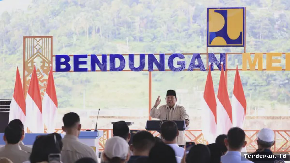 Prabowo Resmikan Bendungan Meninting, Tingkatkan Produktivitas Pertanian NTB