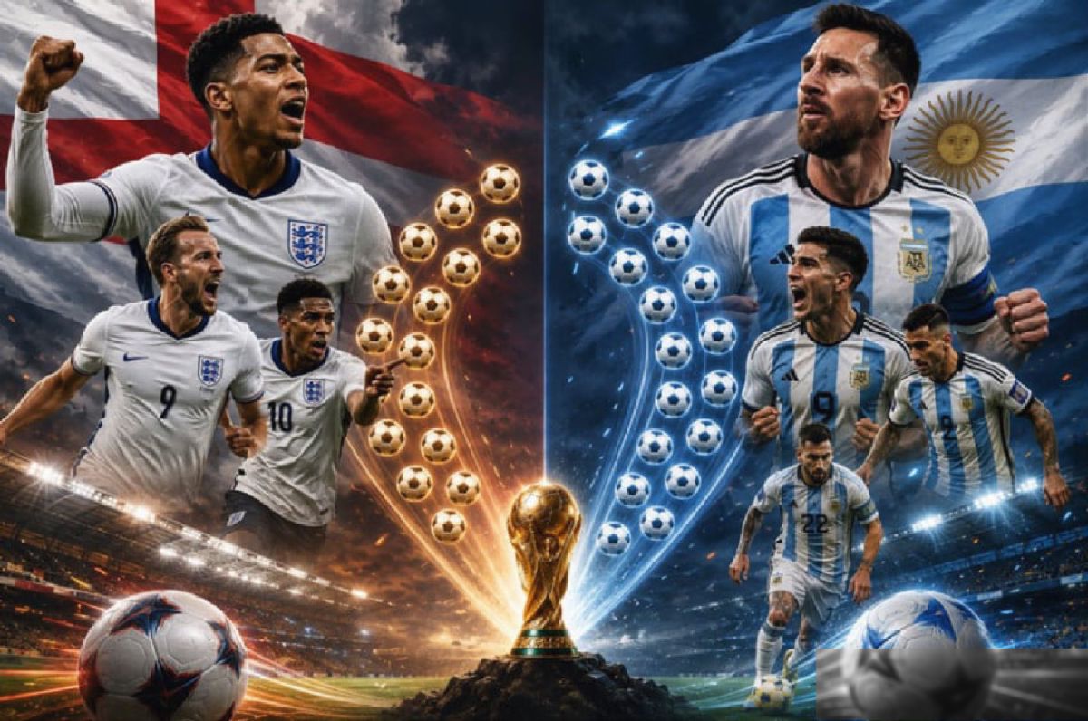 Inggris Cetak 13 Gol, Argentina 17 Gol, Siapa Juara?