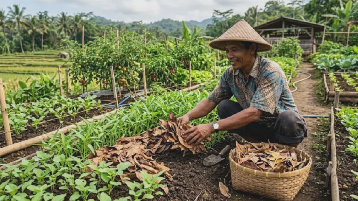 Pekebun Rumah Beralih ke Mulsa Organik Pengganti Plastik