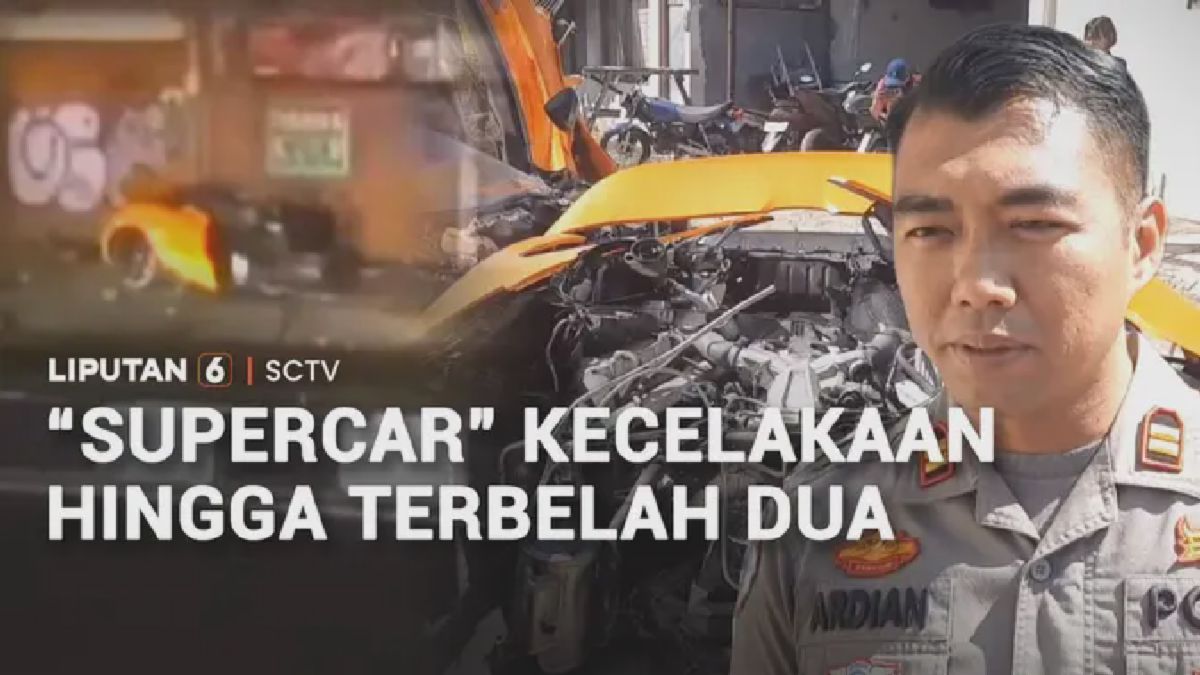 Sukoharjo — Supercar Terbelah Dua Usai Kecelakaan Tunggal di Sukoharjo