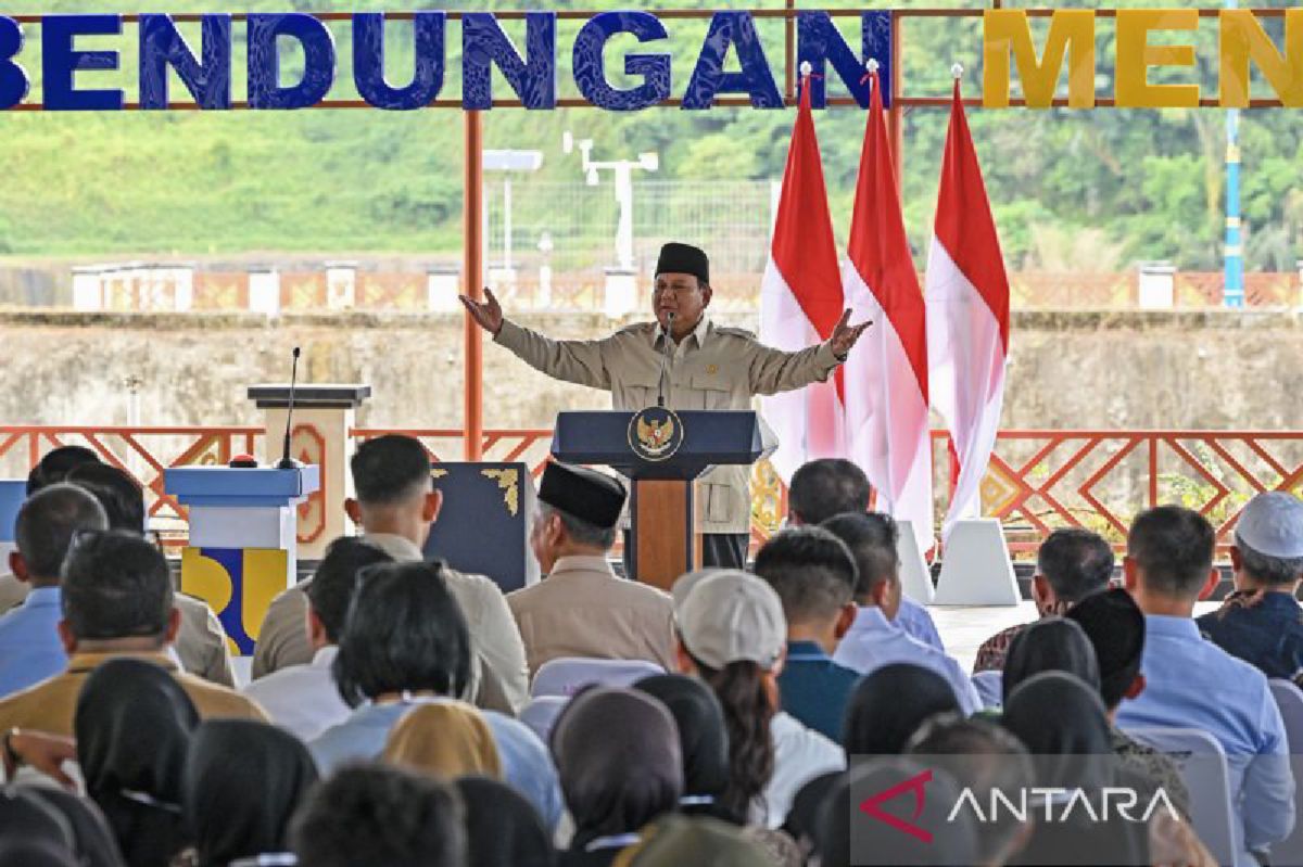Prabowo Resmikan Lima Bendungan Bernilai Rp9,79 Triliun