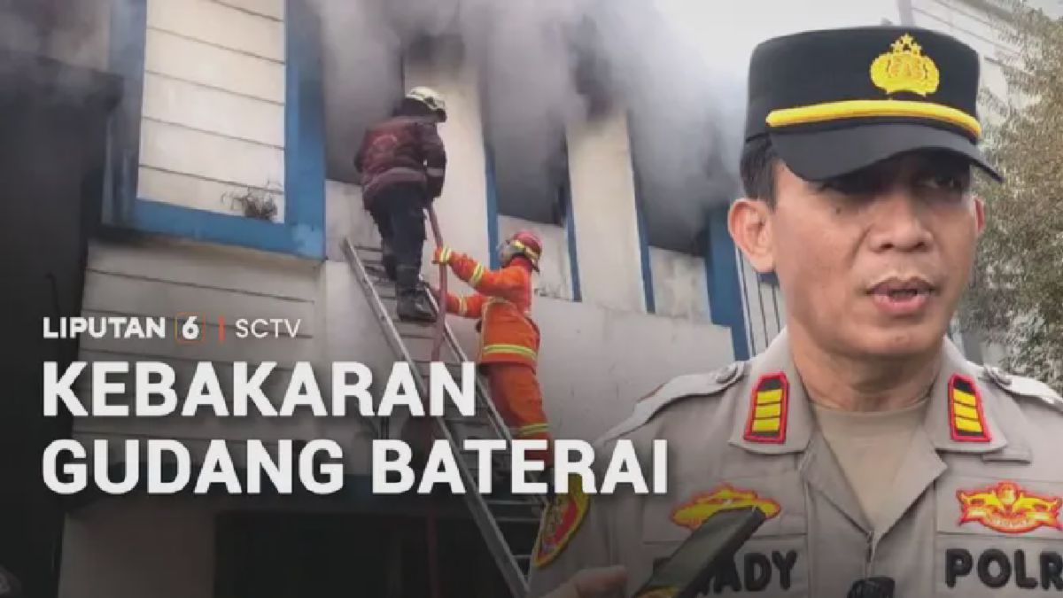 Tangerang Selatan — Gudang Baterai dan Alat Tulis Terbakar, Pemadam Berjibaku 3 Jam