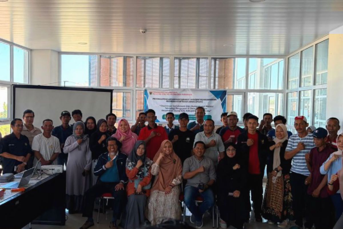 FIKP Unhas Latih Nelayan Bulukumba Perkaya Bibit Rumput Laut