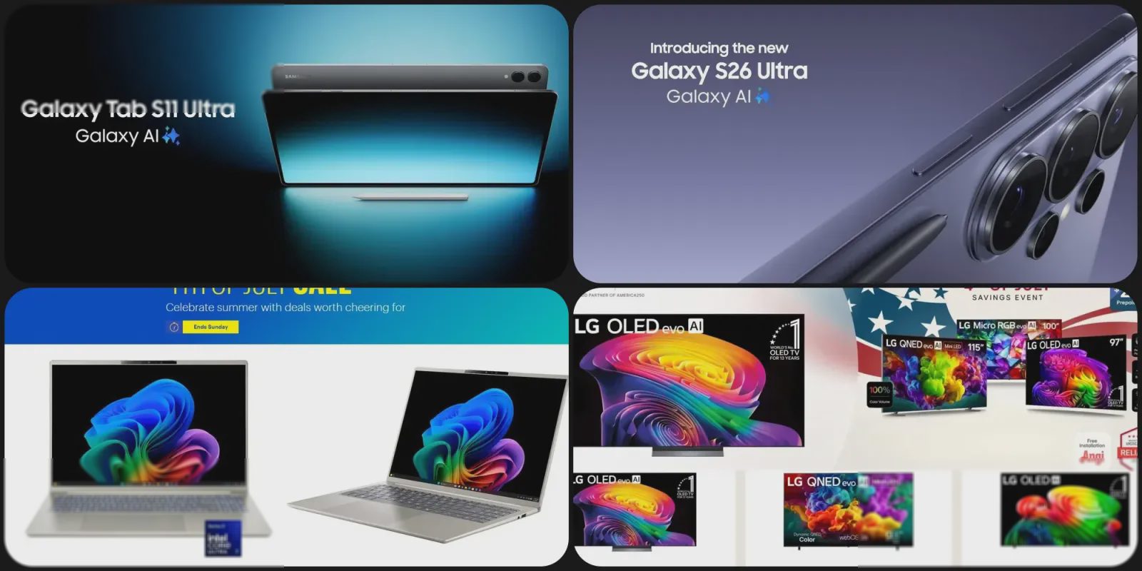 Promo Teknologi 4 Juli: Diskon Galaxy Tab, LG OLED, dan PC AI