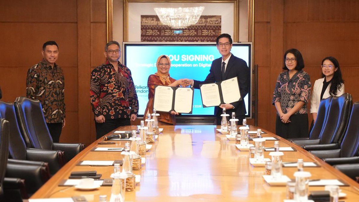 Telkom Jalin Kerja Sama dengan EDB Singapura untuk Infrastruktur Digital Berkelanjutan